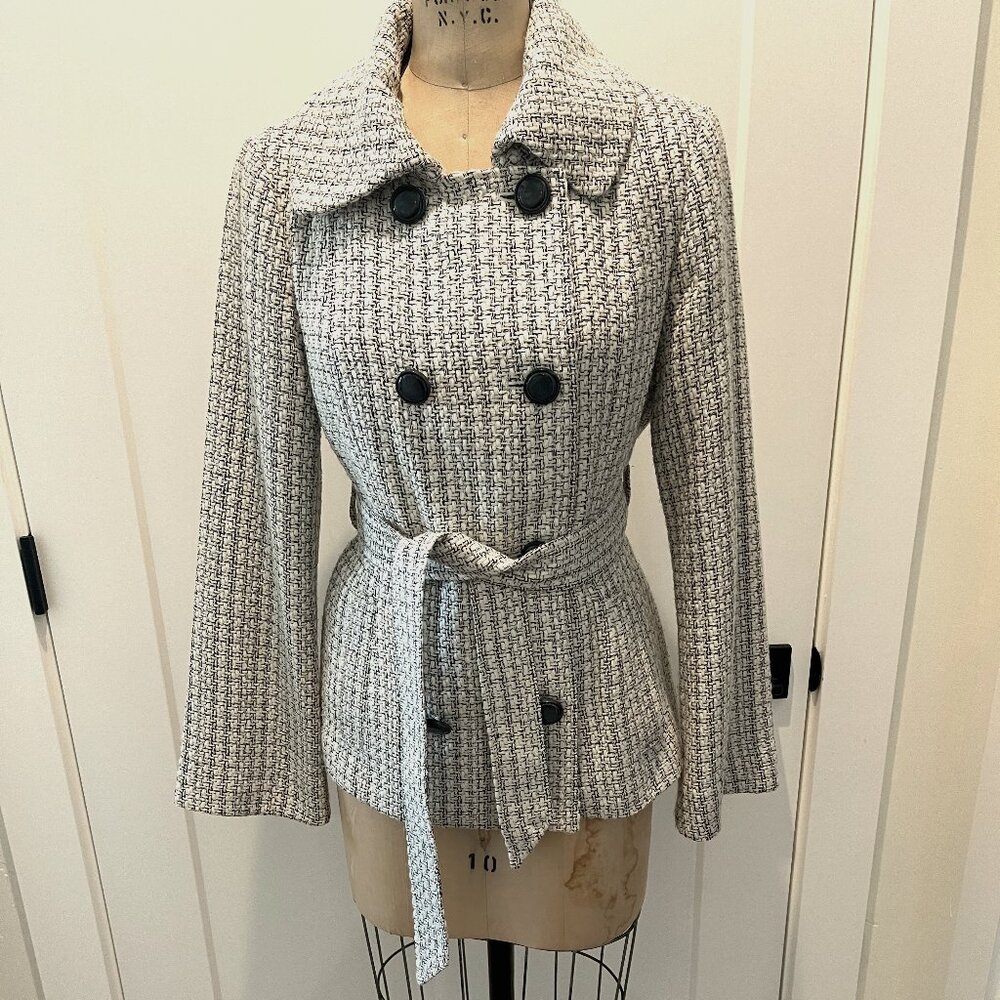 White House Black Market Tweed Coat, Med NWOT